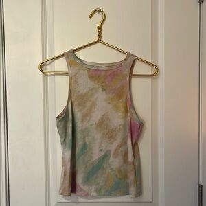 Abound Pink and Green Tank Top Sleeveless Style